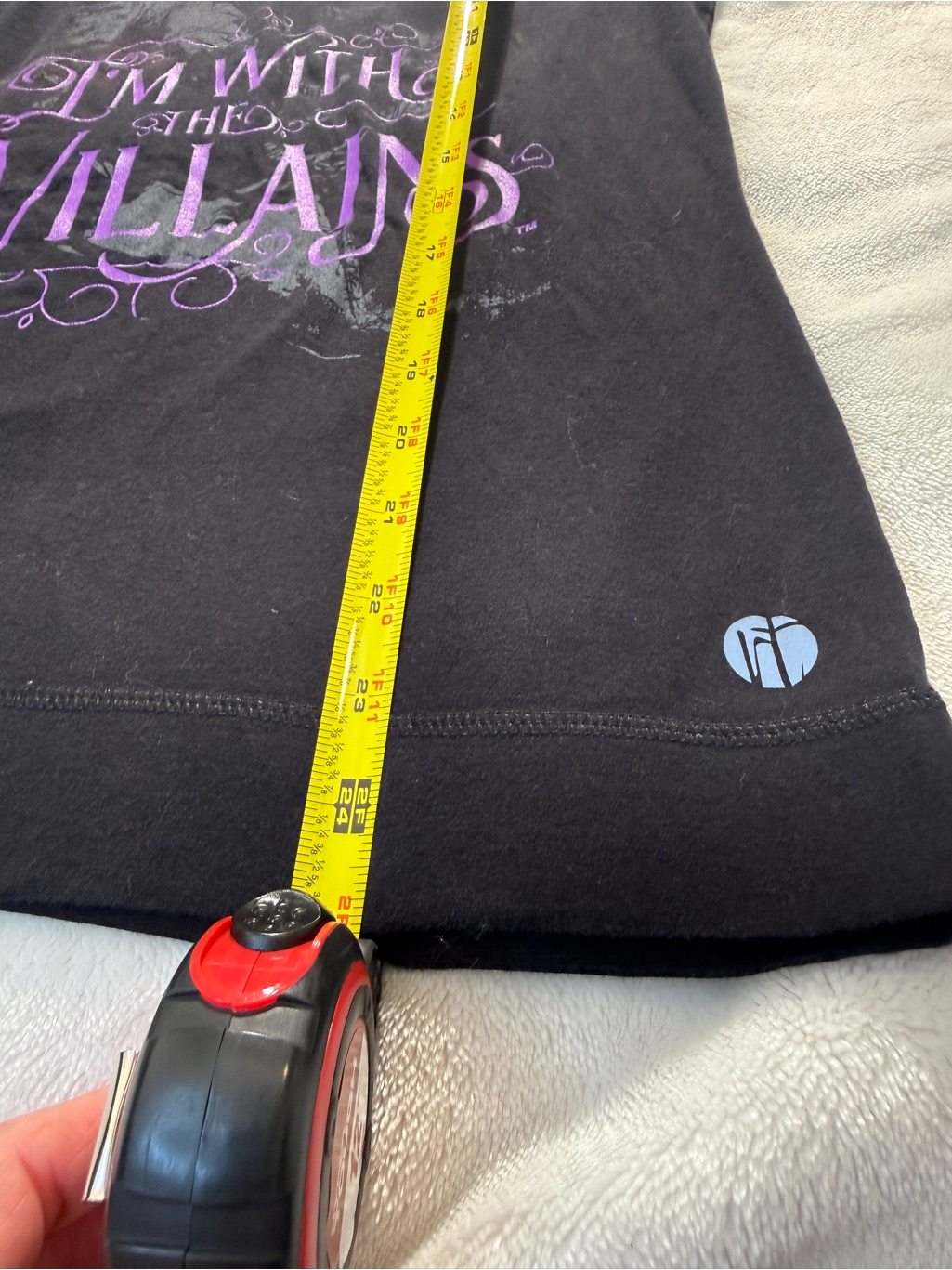 Raw Threads Athletics I'm With The Villains V-Neck T-Shirt Bamboo Blend Size M — image 4 of 6